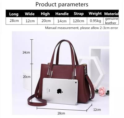 China New Fashion Designer Woman Bag Elegance Large Capacity Genuine Leather Handbag For Women for sale