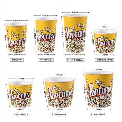 China Special biodegradable popcorn bucket for cinema any size can be customized for sale