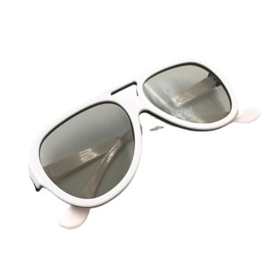 China China Giant Big Size Glass 3D Screen Large Size Frame White Circularly Polarized Stereo 3D Cinema Glasses 50