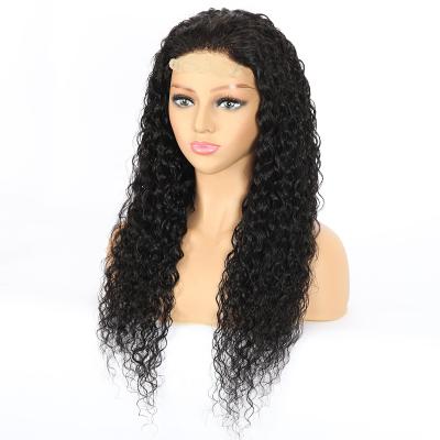 China Wholesale Water Wave Barely Shedding Thick Smooth Soft Long Style Brazilian Lace Front Wig Human Hair Lace Wig For Black Women for sale