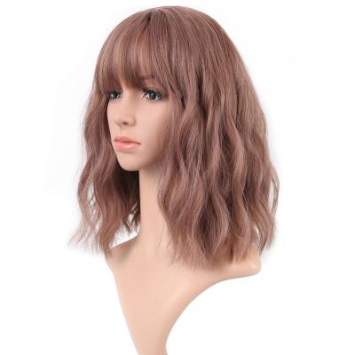 China Cheap Synthetic Wigs Barely Shedding Soft Thick Hair Highlight Resistance Fashionable High Temperature Natural Lace Wig for sale