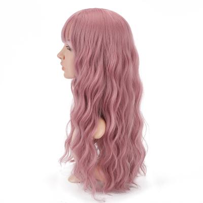 China Cheap Colored Synthetic Long Hair Thick Straight Soft Sheath Barely Shedding Natural Cosplay Wigs For Girls for sale