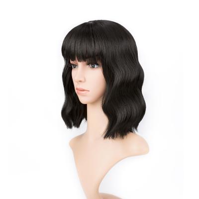 China Cheap Women's Thick Straight Soft Barely Shedding Heat Resistant Synthetic Wigs For Black Women for sale