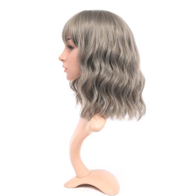 China High Quality Synthetic Wigs Female Barely Shedding Thick Soft Straight Best Fiber Curly Hair for sale