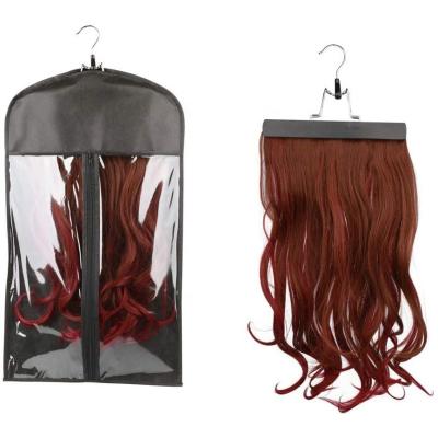 China New Body Wave Style Dust Make Protective Wig Storage Rack Hair Wigs Storage Bag With Heavy Duty Wig Hanger for sale