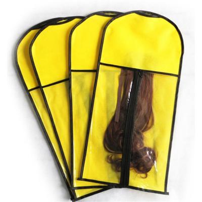 China Custom Body Wave Wig Packaging Bag Women Hair Extension Bag Wig Tag Hair Storage Packaging Bag for sale