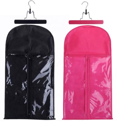 China New Body Wave Style Dust Make Protective Wig Storage Rack Hair Wigs Storage Bag With Heavy Duty Wig Hanger for sale