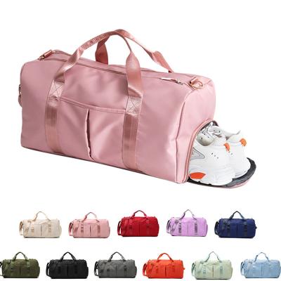 China High quality 14 colors new arrival wet and dry nylon duffel bag gym travel waterproof swimming duffel bags for sale