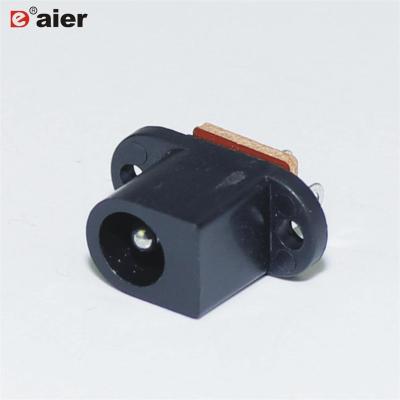 China Residential / General Purpose Black Plastic 2.1mm 2.5mm 3 Pin DC Power Connector Audio Plugs for sale