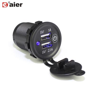 China Charger Bus USB Dual Ports Charger Socket for sale