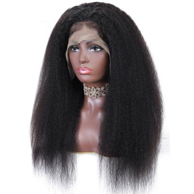 China Wholesale Straight Kinky Straight Wig Lace Front Human Hair Wigs Pre Plucked Brazilian Lace Front Wigs For Women for sale