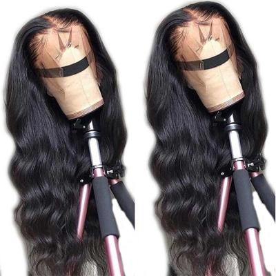 China Body Wave 13x4 Lace Frontal Human Virgin Hair Wigs Full Cuticle Aligned Unprocessed Indian Virgin Hair Wigs Body Wave 10-30inch for sale