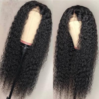 China Wholesale Water Wave 9A Grade Virgin Hair Full Lace Front Wigs 13x6 Curly Curly Hair HD Lace Front Wigs for sale