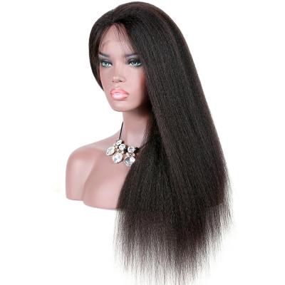 China Wholesale Kinky Curly Straight Wig 13x4 Lace Front Human Hair Wigs For Women Yaki Glueless Curly Straight Hair Wigs For Women for sale