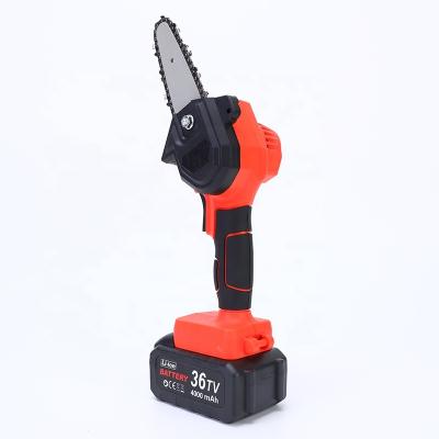 China Cutting Wood New Products Portable Mini Chain Saw Cordless Power 4inch Chainsaw Machine For Sale for sale