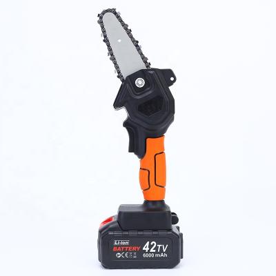 China Cutting Small Wood Pruning 24v 4Inch Saw Powerful Lithium Battery Mini Electric Chainsaw for sale