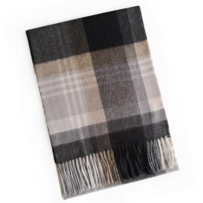 China Men Accessories Decoration Gift Autumn and Winter Tassel Men Scarf Plaid Cashmere Scarf for sale