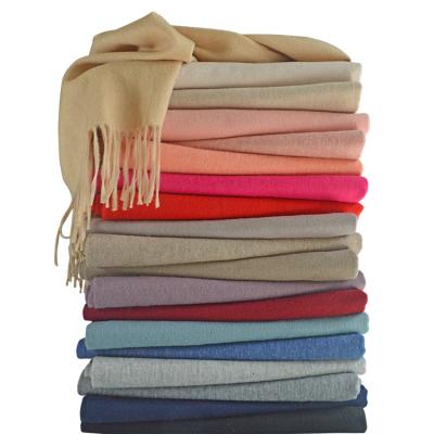 China Winter Mens 100% Wool Scarf Solid Mens Business Gift New Heavy Thick Wool Shawl Scarf for sale