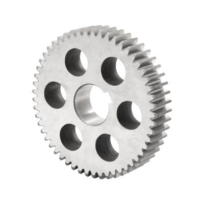 China Hotels Precision Accuracy 5-6 Level Long Life Low Noise Zn-plating Grinding Blackening Helical Spur Gear For Woodworker Machinery for sale