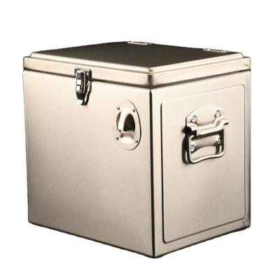 China Durable Metal Aluminum Ice Cooler 15L Drink Cooler Box for sale