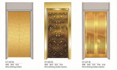 China Observation Elevator Spare Parts Gold Elevator Doors Aluminium Alloy Material for sale