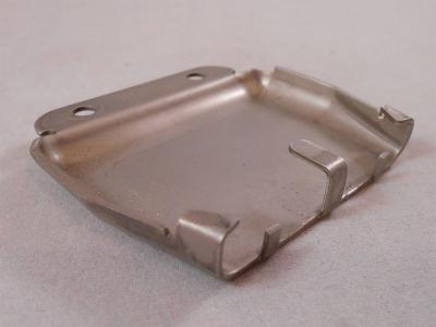 China 2B Stainless Steel Stampings Muffler Cover , Stamped Metal Parts With Zinc Plating for sale