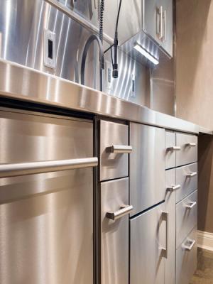 China Durable Commercial Stainless Steel Machined Parts SS Kitchen Cabinets for sale