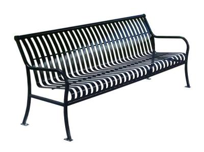 China Custom Metal Furniture Metal Patio Bench , 2 Seater Garden Bench Steel Patio Furniture for sale