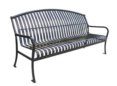 China Beautiful Design Metal Home Furniture Arched Back Bench For Wayside for sale