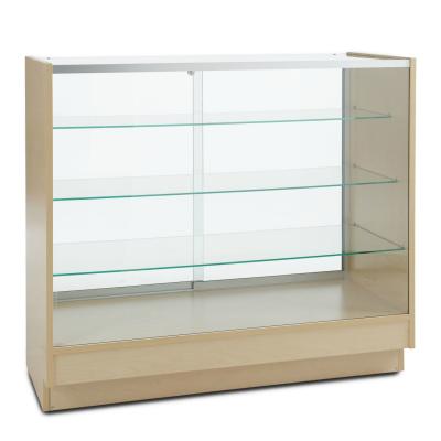 China Full Vision Lighted Jewelry Display Cabinet With Solid Sides High Glass Display Area for sale