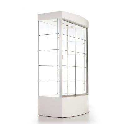 China Floor Standing Enclosed Glass Display Case , High End Merchandise Display Case for sale