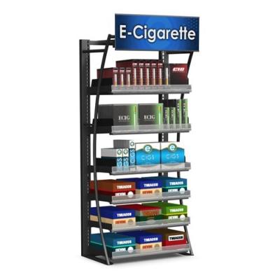 China Contemporary Free Standing Cigarette Display Cabinet Store Display Fixtures For Retail for sale