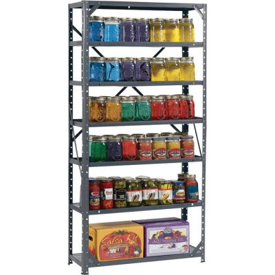 China 7 Shelf Storage Shelving Racks Steel Canning Shelving Unit For Supermrrket for sale