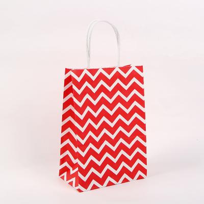 China Gift & Craft Wave Luxury Design Multi Colors Gift Bags Craft Paper Bags For Party for sale