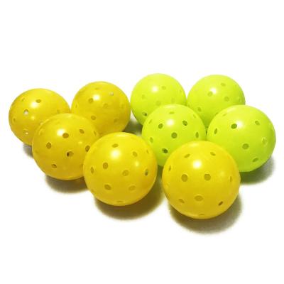 China Custom Colored Seamless Dura 40 Holes Outdoor LDPE USAPA Pickleball Low MOQ 40 for sale