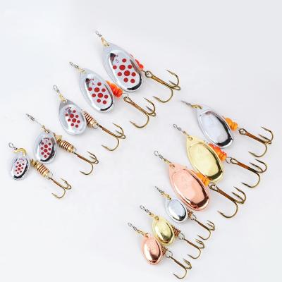 China Metal Ready To Board Fishing Colorful Lures Spoon Metal Bait Spinner Artificial Hard Lures for sale