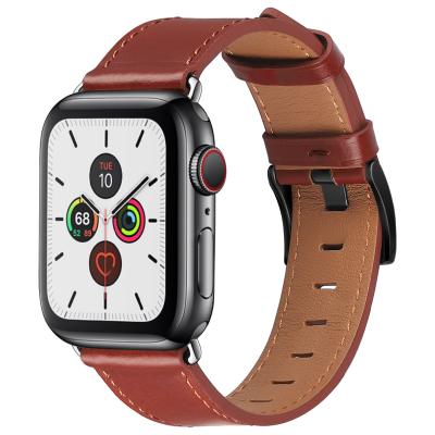 China Luxury Design Leather For Apple Watch Bands Leather Material Watch Strap For Watch Series 6 5 4 3 for sale