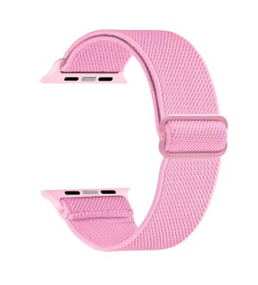 China New Water Resistant Braided Nylon Watch Band Adjustable Elastic Watch Band 38 40 42 44mm For Apple Watch Series for sale