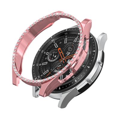 China Watch Cases 46MM Model PC Case Half-Pack Protective Carrying Single Diamond Mounted Cover Device 42MM For Samsung Galaxy Watch 4 for sale