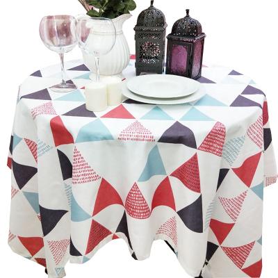 China Nordic Waterproof Tablecloth Waterproof Outdoor Square Picnic Triangle Pattern Dining Room for sale