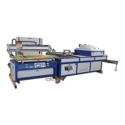 China Multicolor printing shops flat-lift flat plate vacuum screen printing machine with automatic suction clip masking device for sale