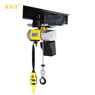 China KACC popular product good quality electric chain hoist 0.5ton with trolley DCH100-GM-0.5T for sale