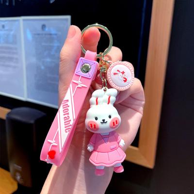 China Wholesale & Retail Customers 2022 hot custom rubber soft korean style pvc cute cheap sale key chain promotion gifts oem 3d pvc cute key chain for sale