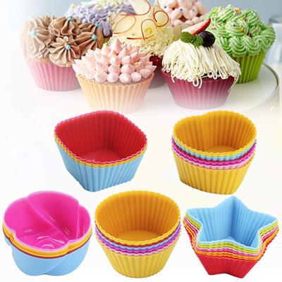 China Disposable Wholesale Custom Multi Shape Popsicle Mold Food Grade Silicone Kitchen Baking Ice Cream DIY Cake Mold Maker Set for sale