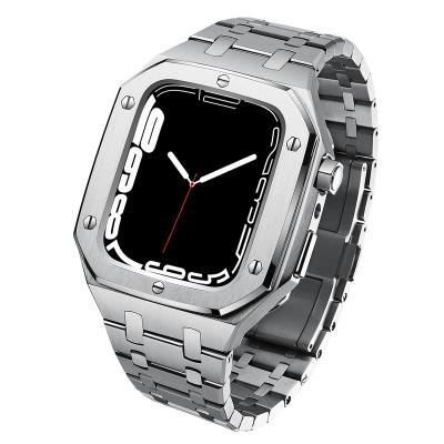 China Luxury Stainless Steel Watch Band Smart Watch Case For Apple Watch Series 7/4/5/6/se AP001 for sale