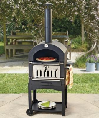 China Ningbo Garden Popular Wooden Fired Pizza Oven With Stove for sale