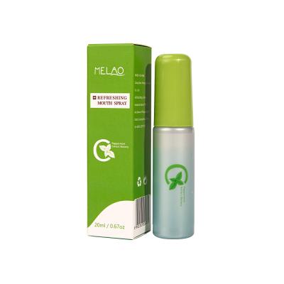 China OEM MELAO Oral Portable Oral Mint Care 20ml Fragrance Mouth Breath Spray For Bad Breath for sale