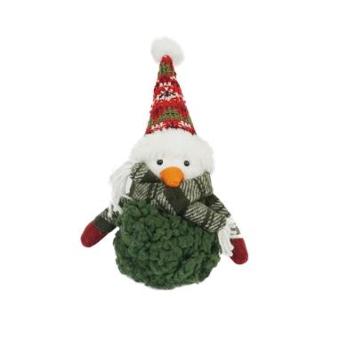 China Christmas Decoration Christmas Tree Ornaments Plush Decorations Season Hanging Festive Pendant - Snowman Ornaments Plush For Christmas Tree for sale