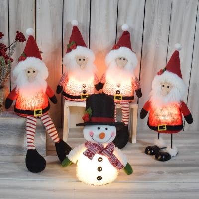 China Christmas Gnome Lit Christmas Maker Polyester Small Xmas Xmas Battery Operated Winter Xmas Plush Direct Table Decor for sale