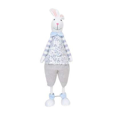 China Bunny Easter Indoor Decor With Sequin Easter Home Decoration Rabbit New Products Bulk Sales Fabric Crafts Mascot Decorations Rabbit Doll In The Top for sale